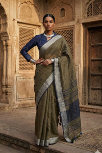 PASTEL EMBER | Linen by Linen | Indidha Saree