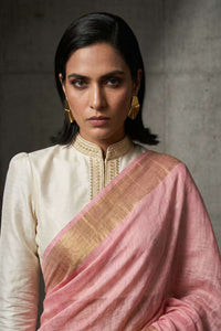 ROSE PEACH | Kota Linen | Indidha Saree