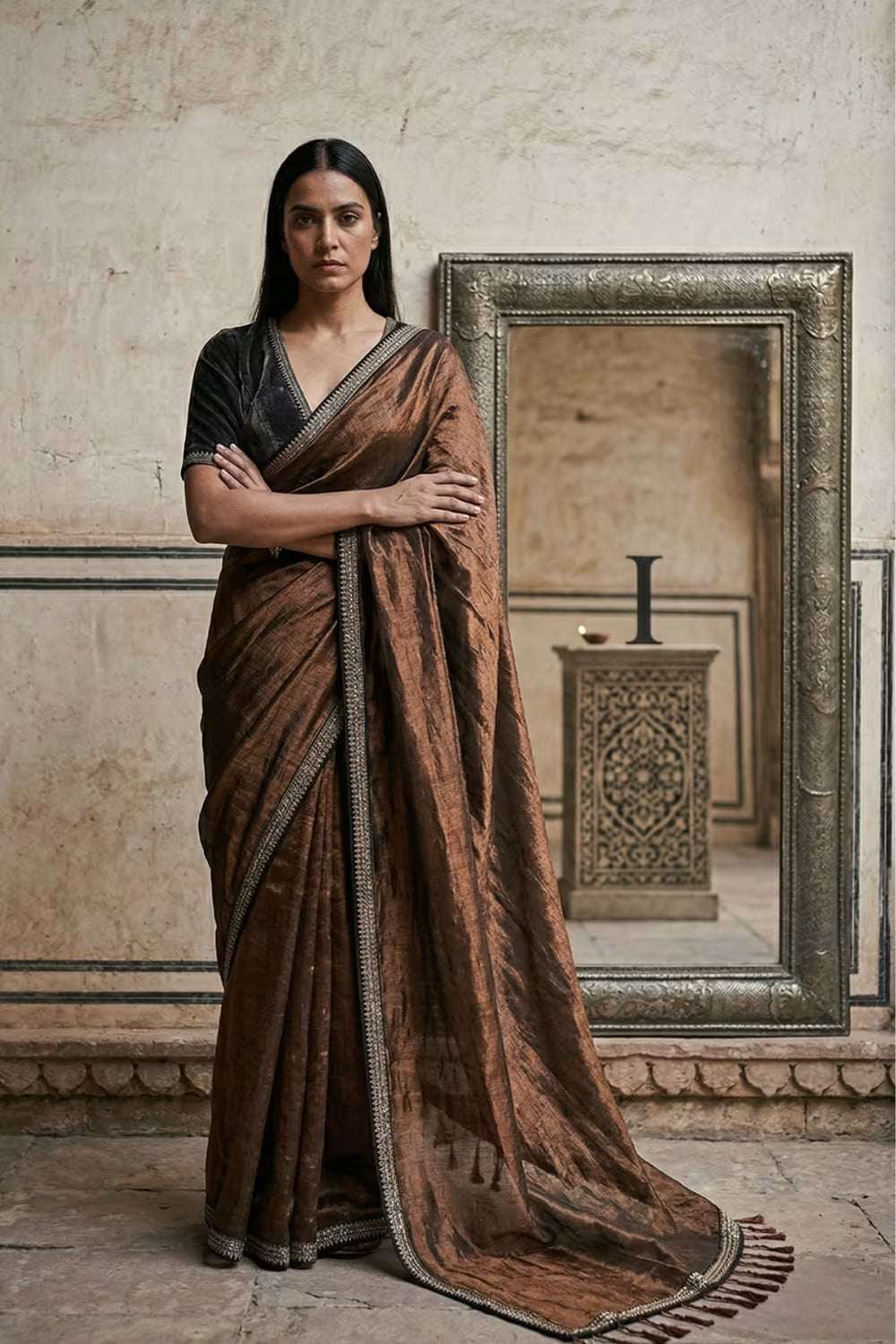 AUTUMN LUXE | Tissue | Indidha Saree