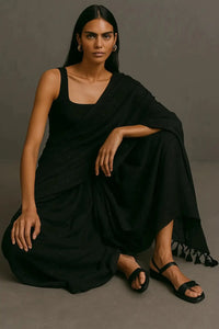 SIYAH SIREEN | Pure Cotton | Indidha Saree -  Shop Siyah Sireen Saree – Classic Black Elegance  Siyah Sireen Pure Cotton Indidha Saree – Experience the mystery of Siyah Sireen, a pure cotton saree that defines sophistication in black.