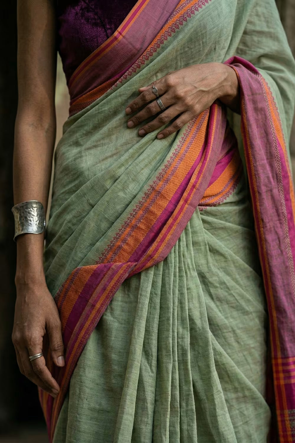 PINK SUNSET | Cotton | Indidha Saree