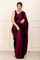 BARISH BAG | Cotton | Indidha Saree -  Barish Baag Maroon & Black Cotton Saree | Buy Handwoven Saree Online – Indidha  Shop the Barish Baag saree – a bold maroon and black khadi cotton saree that blends tradition with modern edge. Lightweight, breathable & handwoven with love at Indidha.