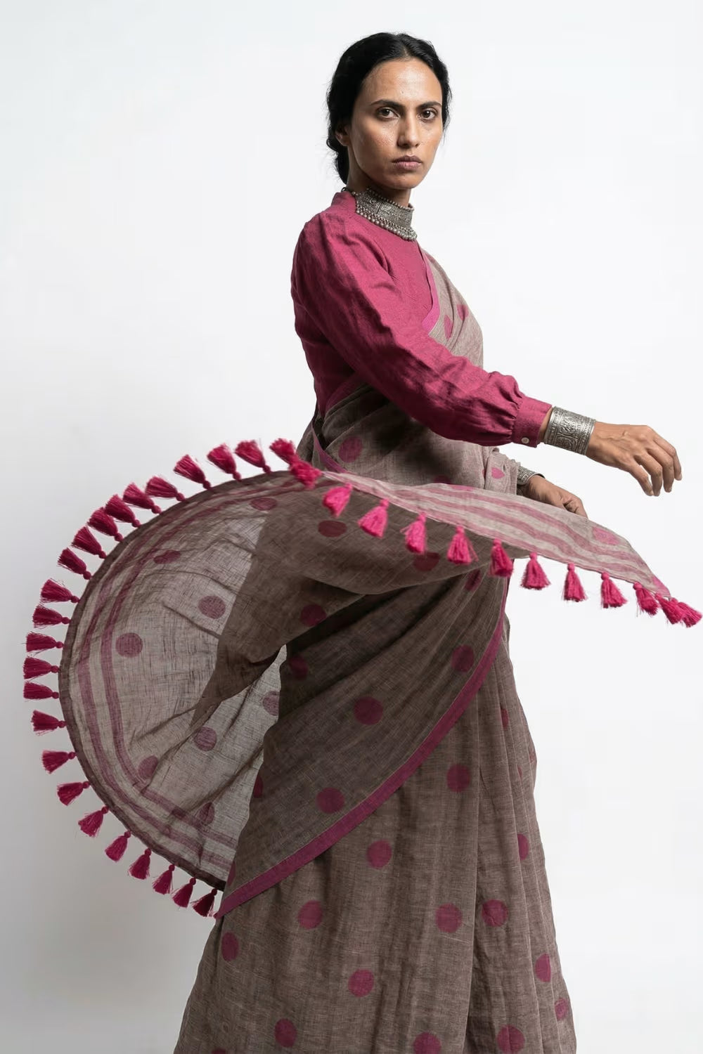 KOMAL TARA | Mul Cotton | Indidha Saree