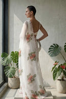 ANVITHA | Hand-painted Organza | Indidha Saree
