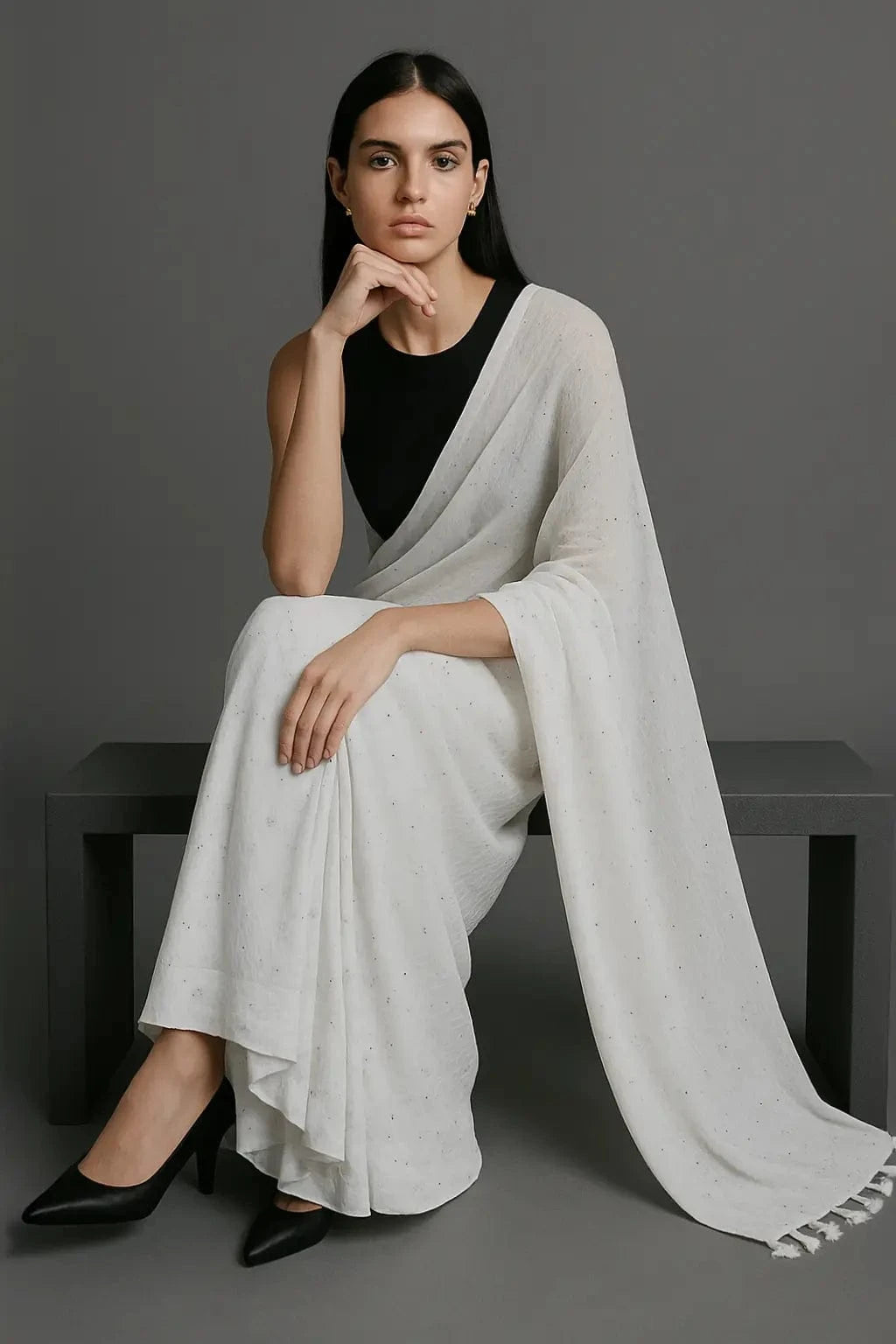 SERENE SPARKLE | Pure Cotton | Indidha Saree