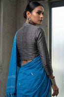 Skyline Blue | Mul Cotton | Indidha Saree