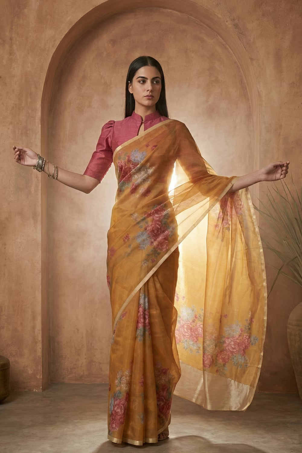 BAJO | Organza | Indidha Saree