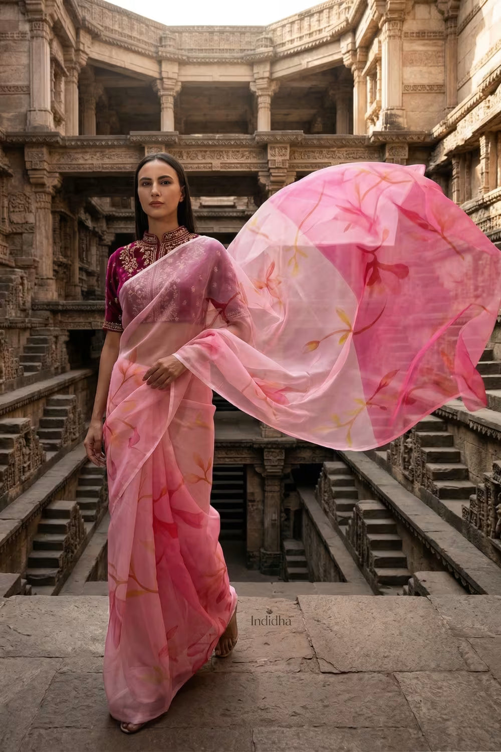 TUM BIN | Organza | Indidha Saree