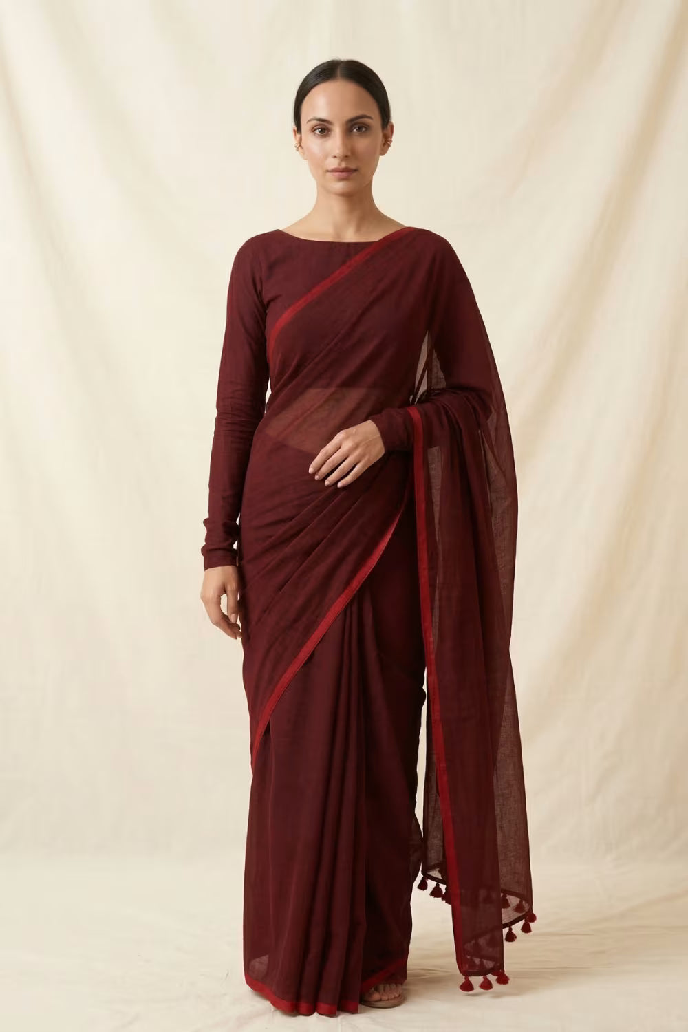 CHERRY CHARM | Mul Cotton | Indidha Saree