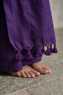 Aniline Amethyst | Slub Cotton | Indidha Saree