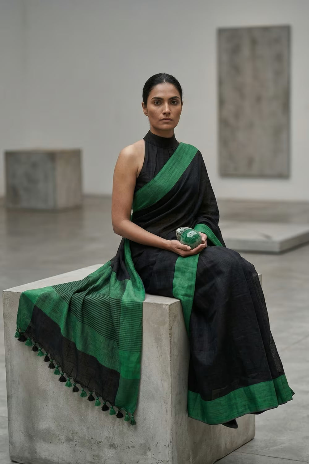 NORTHERN STAR | Linen by Linen | Indidha Saree