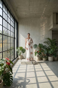 ANVITHA | Hand-painted Organza | Indidha Saree