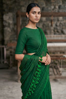 Industrial Pine | Slub Cotton | Indidha Saree