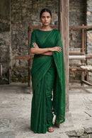 Industrial Pine | Slub Cotton | Indidha Saree
