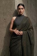 NOIR ENIGMA | Textured Cotton | Indidha Saree