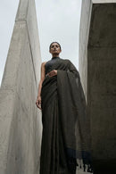 NOIR ENIGMA | Textured Cotton | Indidha Saree