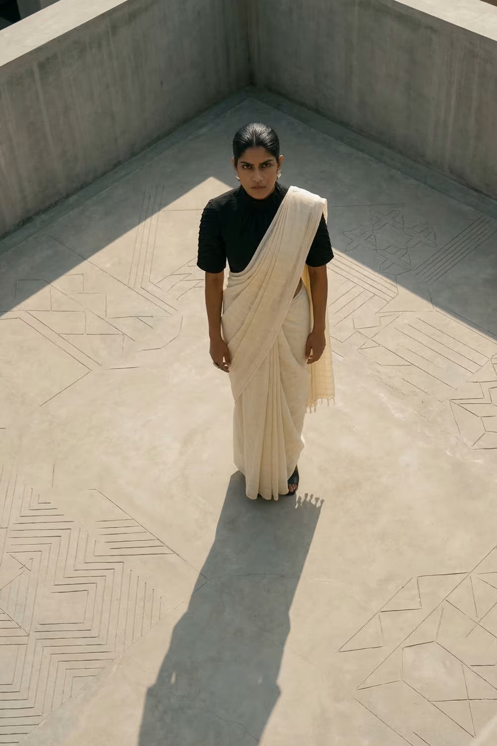 Soft Silence | Mul Cotton | Indidha Saree
