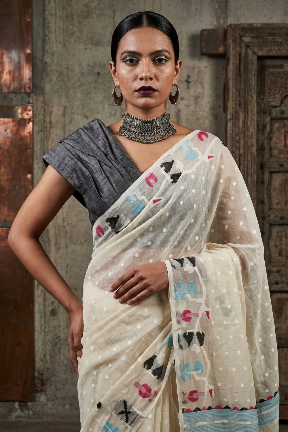 WHIMSY HUES | Pure Cotton | Indidha Saree