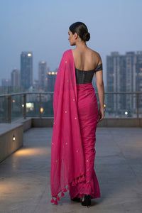 Rosette Dawn | Mul Cotton | Indidha Saree