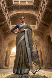 PASTEL EMBER | Linen by Linen | Indidha Saree