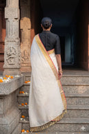 ELEGANCE IN IVORY | Cotton | Indidha Saree