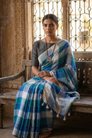 BLUE TRIBE | Linen | Indidha Saree