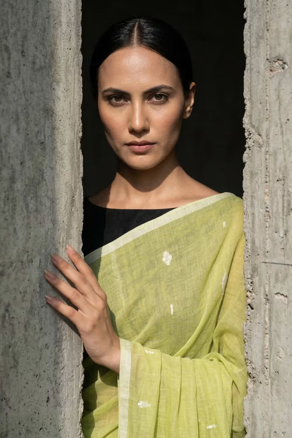 LIME ESSENCE | Mul Cotton | Indidha Saree