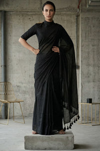SIYAH SIREEN | Pure Cotton | Indidha Saree