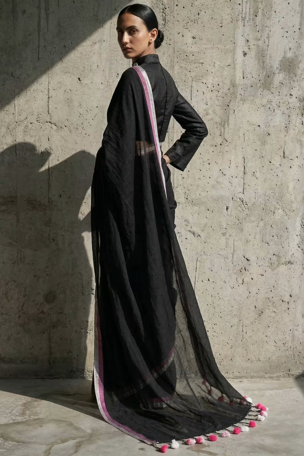 MIDNIGHT MUSE | Mul Cotton | Indidha Saree