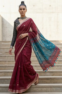 RAINDROP | Linen | Indidha Saree