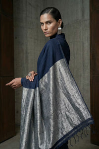 CHAMPARAN NEEL | Cotton | Indidha Saree