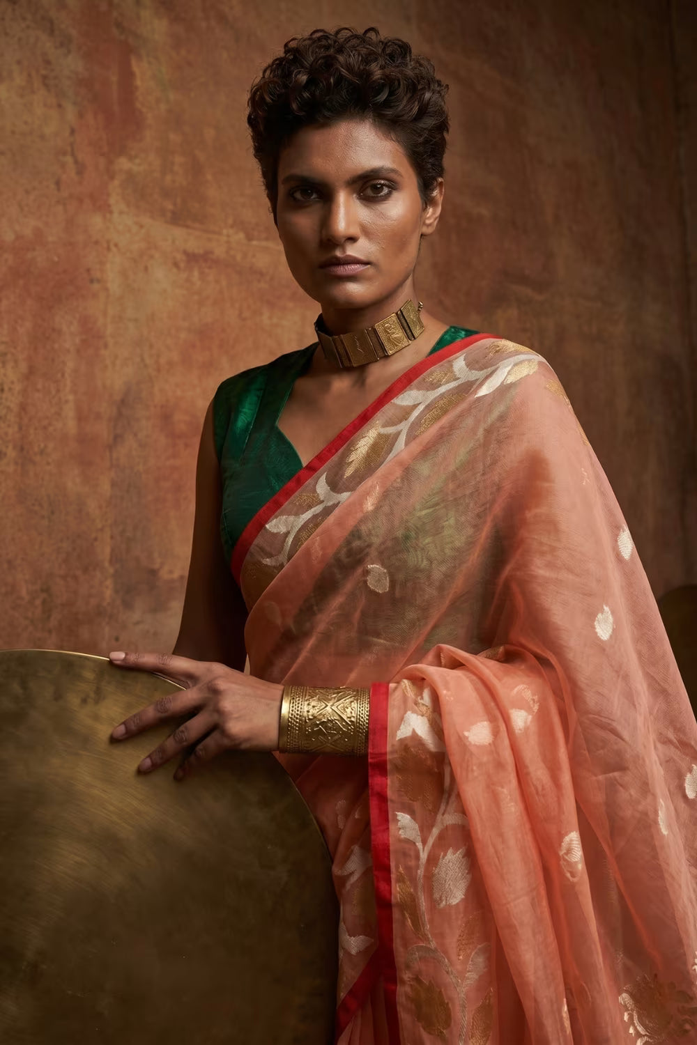 NOORANI PHOOL | Muslin Jamdani | Indidha Saree