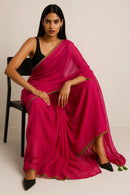 PLAYFUL PINK | Mul Cotton | Indidha Saree -  Buy Playful Pink Saree – Soft & Cheerful Look  Playful Pink Mul Cotton Saree – Add a playful touch to your wardrobe with this vibrant pink mul cotton saree. Find your signature style with Indidha.