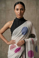 BREEZY DOTS | Mul Cotton | Indidha Saree