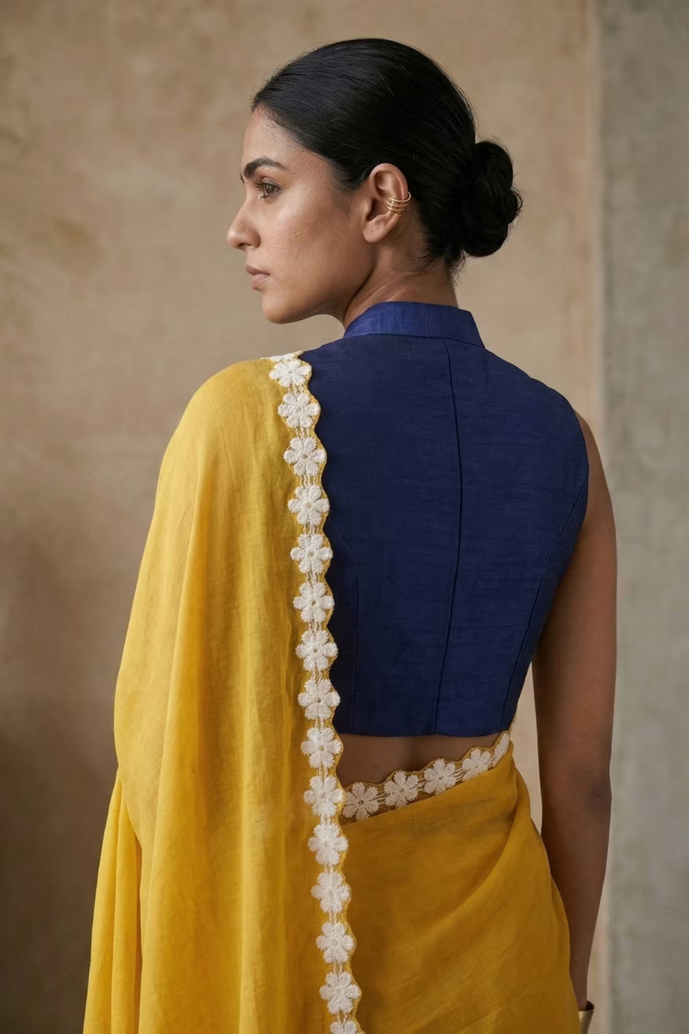 CITRUS CASACADE | Mul Cotton | Indidha Saree