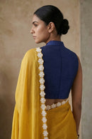 CITRUS CASACADE | Mul Cotton | Indidha Saree