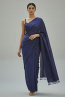 Quiet Navy | Cotton | Indidha Saree