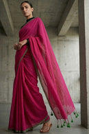 PLAYFUL PINK | Mul Cotton | Indidha Saree