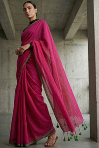 PLAYFUL PINK | Mul Cotton | Indidha Saree