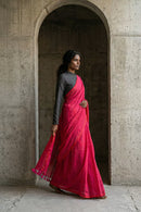 FUCHSIA FIESTA | Cotton | Indidha Saree