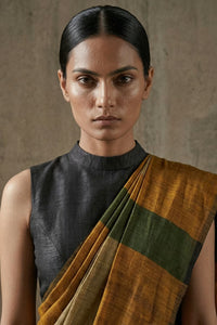 COLOR CASCADE | Textured Cotton | Indidha Saree
