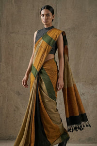 COLOR CASCADE | Textured Cotton | Indidha Saree