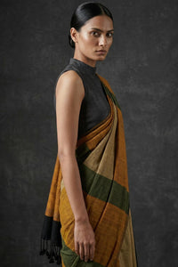 COLOR CASCADE | Textured Cotton | Indidha Saree