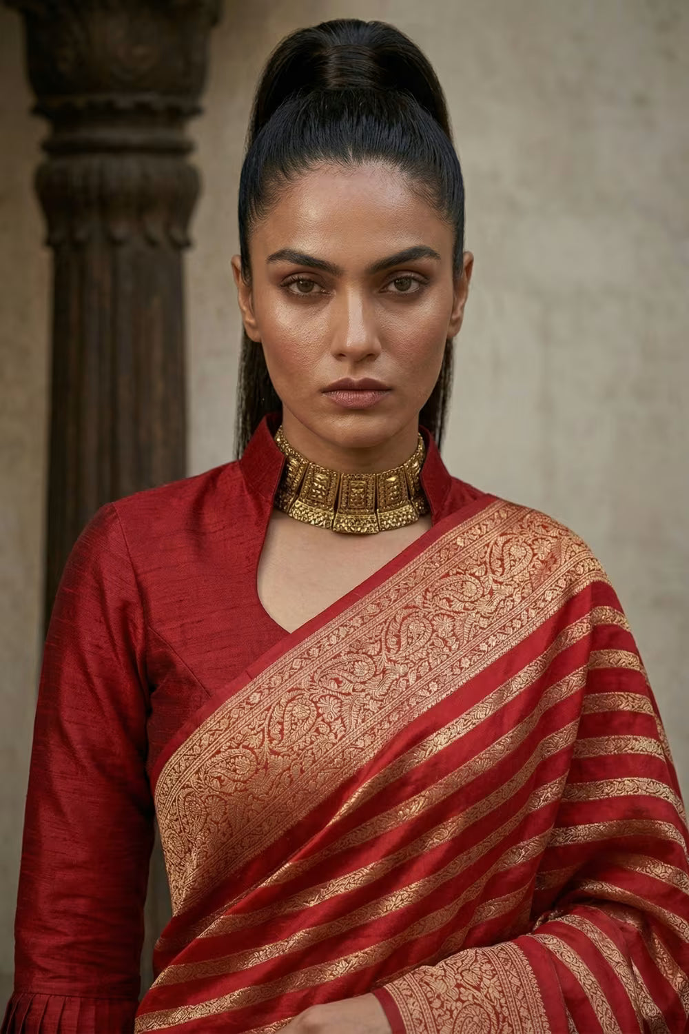 GANAVI | Kota Silk Banarasi | Indidha Saree