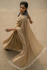Sundown Silence | Mul Cotton | Indidha Saree
