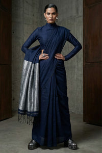 CHAMPARAN NEEL | Cotton | Indidha Saree