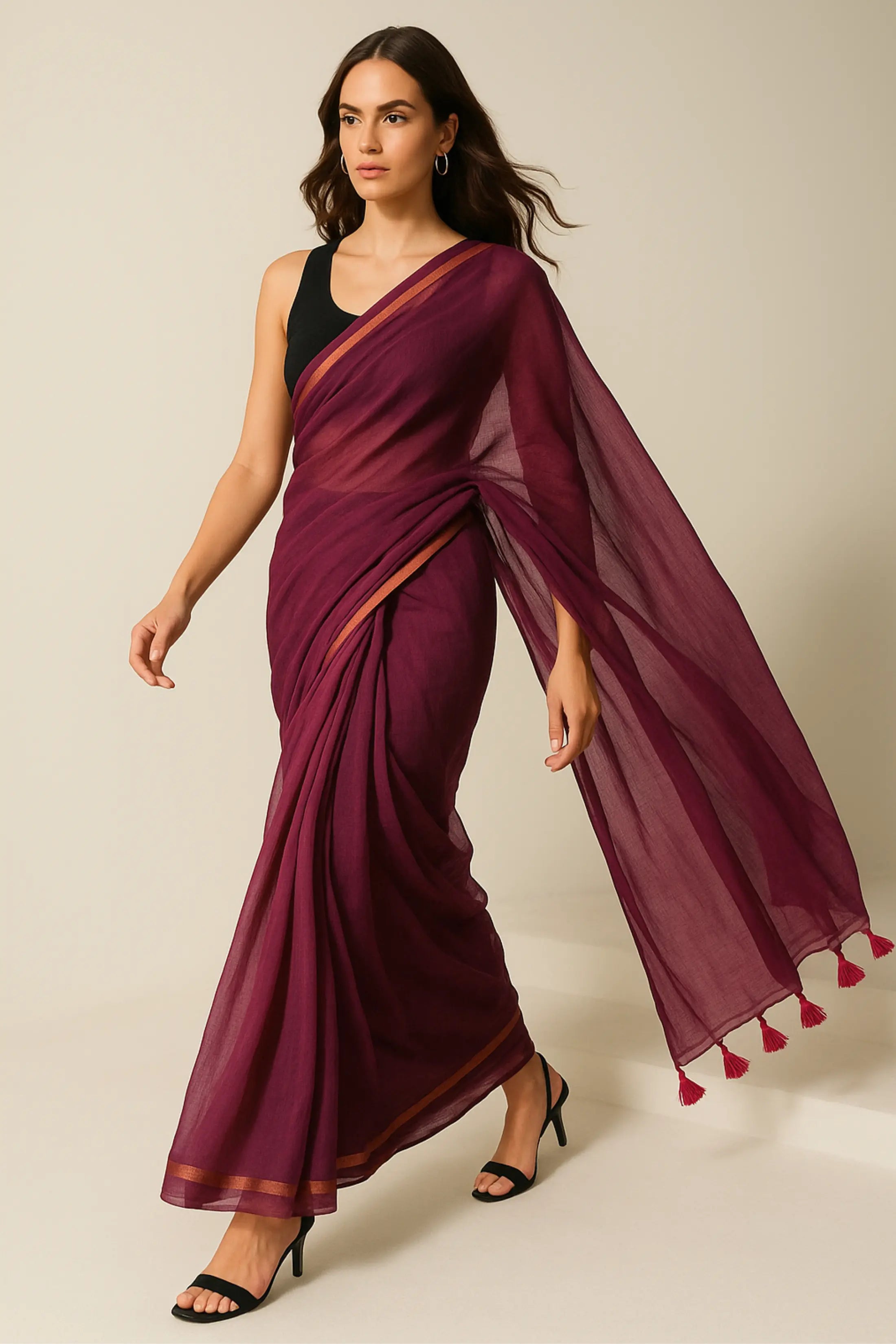 JIYA | Mul Cotton | Indidha Saree