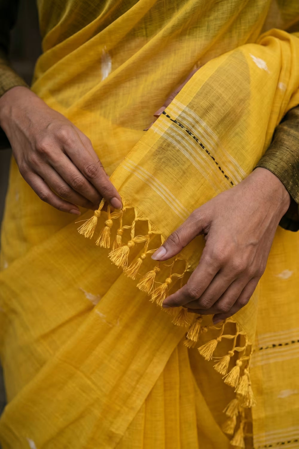Sunlit Weave | Mul cotton | Indidha Saree