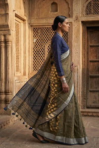 PASTEL EMBER | Linen by Linen | Indidha Saree