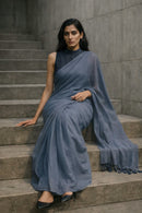 Evening Mist | Mul Cotton | Indidha Saree